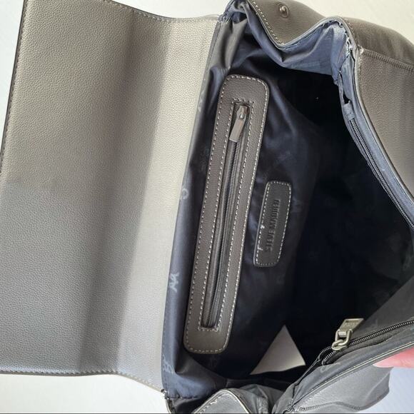 🆕 Steve Madden Baviana Satchel in charcoal arm bag NWT - Picture 13 of 16